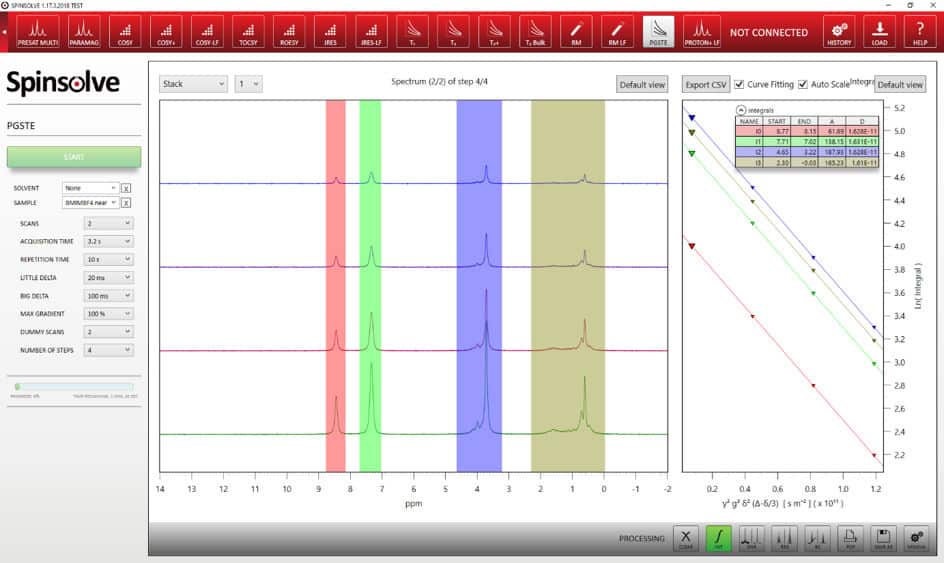 Spinsolve-gradient-Software-PGSTE